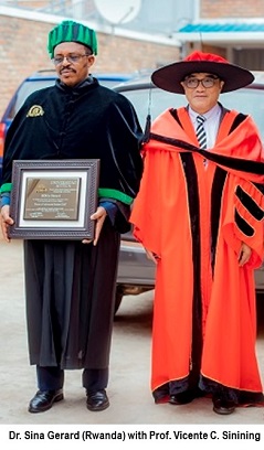 Dr. Sina Gerard of Rwanda and Prof. Vicente Sinining