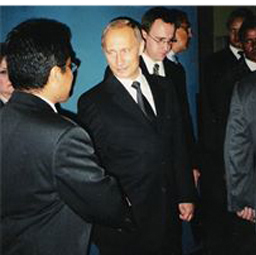 Dr. Vince with Russian President Vladimir Putin.